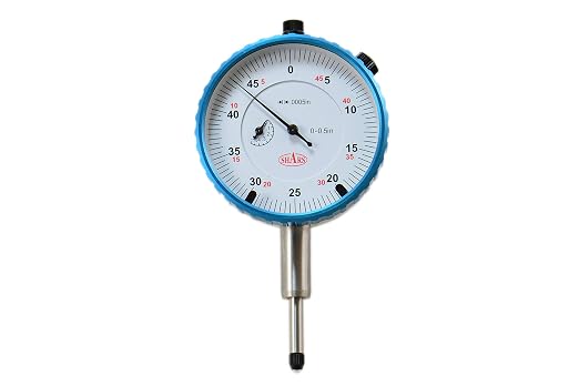Shars 0.5" High Precision Dial Indicator, .0005" Graduation 303-3149 P]