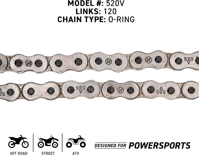 NICHE Drive Sprocket Chain Combo for Honda CTX700 NC700X Front 16 Rear 43 Tooth 520 O-Ring 120 Links