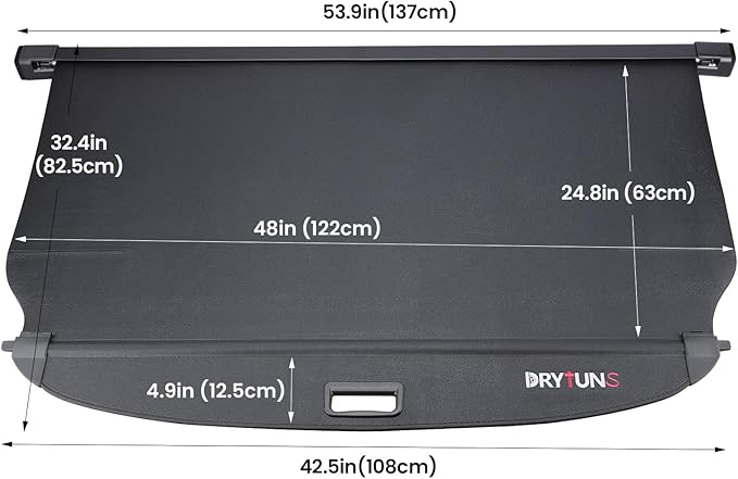 Cargo Cover for Hyundai Tucson 2022-2026, Retractable Trunk Cover Privacy Shade for 22-26 Hyundai Tucson (Leather)
