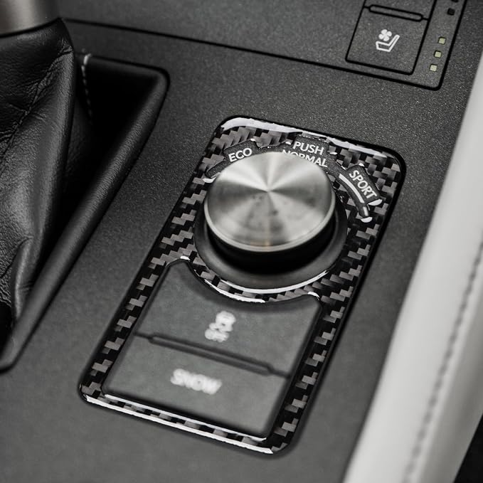 Soft Carbon Fiber Car Interior Interior Shift Side Cover 1/Piece Decorative Sticker for Lexus RC300 350 200T 15-24 Carbon Fiber Interior Accessories