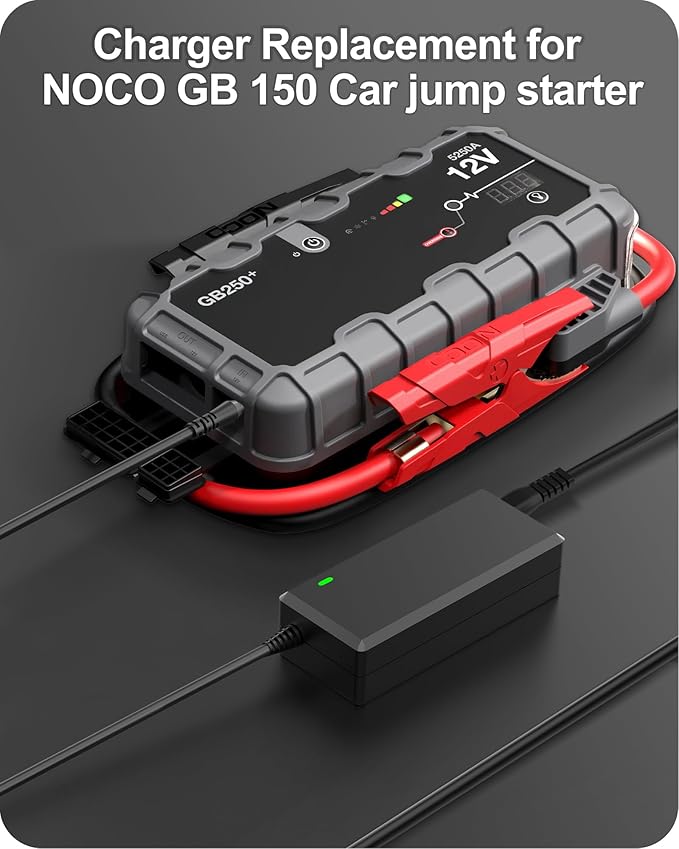 WUKUR 56W 14V Power Adapter for NOCO GB70 GB150 GB250 GB250+ GB500+ Lithium Jump Starters XGC4 XGC AC Power Supply Charger with 8.8FT Power Cord
