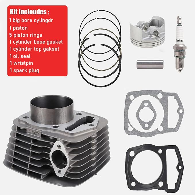 67mm Cylinder Piston Top End Kit Compatible with Honda CRF230 FTR223 XR230 SL230 2003-2017