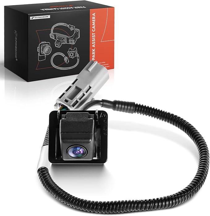 A-Premium Park Assist Camera Rear View Backup Reverse Camera Compatible with Select Cadillac Models - 2010-2015 CTS