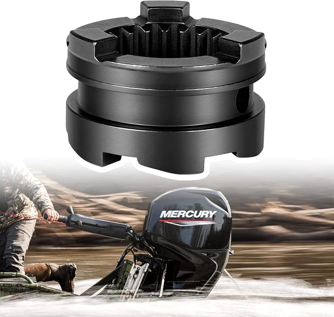 YMT Boat Motor Clutch Dog 3 Jaw Reverse, Fit for 90-120 hp, 96-97 Force Outboards, 50-125 hp Mercury 3 cyl. and 4 cyl,Replace for Mercury Clutch Dog Shifter 52-822539t