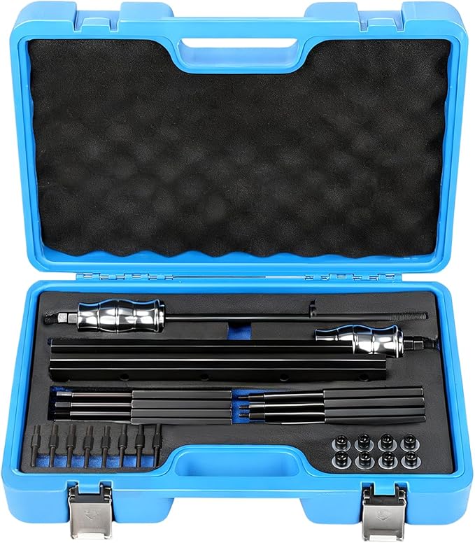 Fuel Injector Removal Tool EN-51146 GM-51146 Fuel Injector Rail Assembly Replacer Master Tool Kit Fit For GM Opel/Fit For Buick/Vauxhall/MG 1.0L 1.4L 1.5T 1.6L Engines, EN-51146-100 EN-51146-150