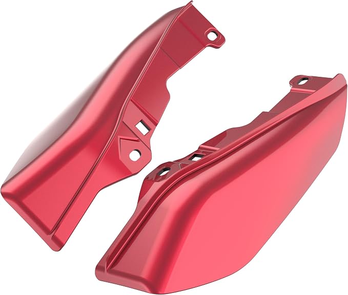 Color - Matched Mid Frame Air Deflectors Heat Shield, Perfectly Fit for Harley Touring Models 2009-2026 Velocity Red Sunglo