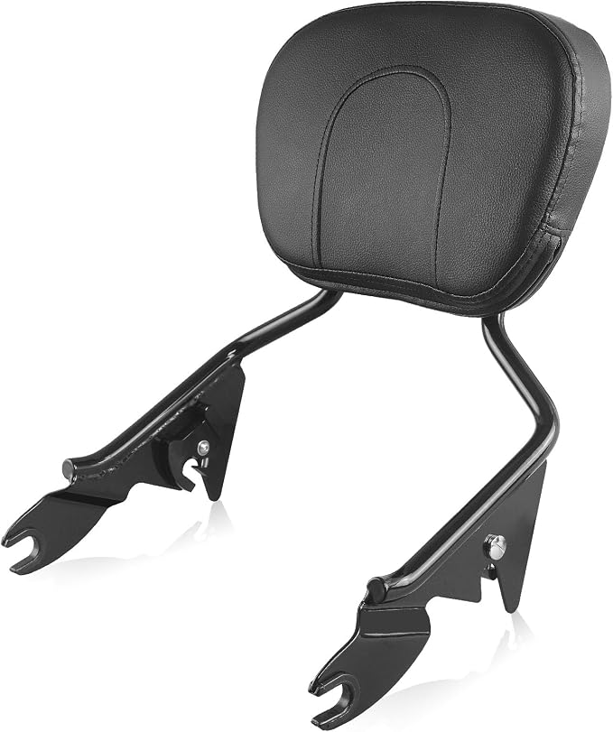 Motorcycle Quick-Release Detachable Backrest Sissy Bar Fit For Harley Touring Street Glide Road Glide Road King Electra Glide 2009-2025 (Black)