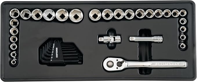 CRAFTSMAN Mechanic Tool Set, 104 Pieces, Includes 20.5” Drawers, 3-Compartments (CMMT45068)