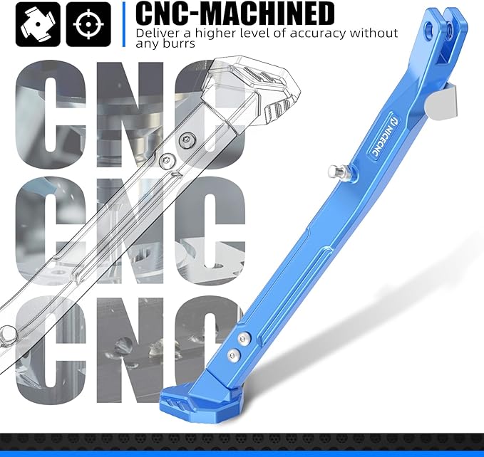 NICECNC Blue Kickstand Kick Stand Adjustable Sidestand Compatible with Suzuki DRZ400/DRZ400E/DRZ400S/DRZ400SM 2000-2020 2021 2022 2023 2024 See Fitment (Accessories not Included)