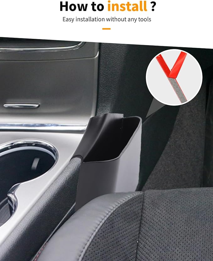 Hoolcar Center Console Gear Shift Storage Box Tray Organizer Accessories Fit for 2011-2020 Jeep Grand Cherokee Interior Accessories,Black