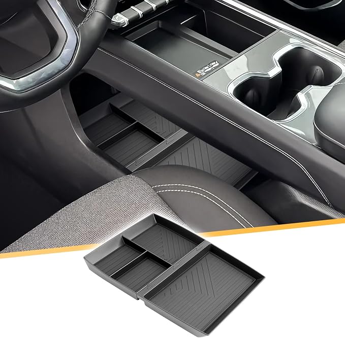 LFOTPP for GMC Acadia Center Console Organizer for 2024-2026 GMC Acadia (Elevation/AT4/Denali) Middle Armrest Storage Tray Insert,OEM Fit, Non-Slip Waterproof 2024 2025 2026 GMC Acadia Accessories