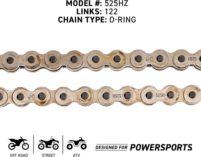 NICHE Drive Sprocket Chain Combo for Honda VT750C VT750CD VT750C2 Front 17 Rear 41 Tooth 525HZ Standard 122 Links