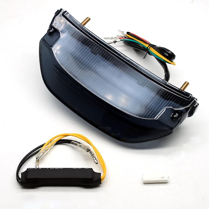 MZS Motorcycle Tail Light, LED Integrated Turn Signal Blinker Brake Taillight Smoke Compatible with CBR600RR 2013-2023