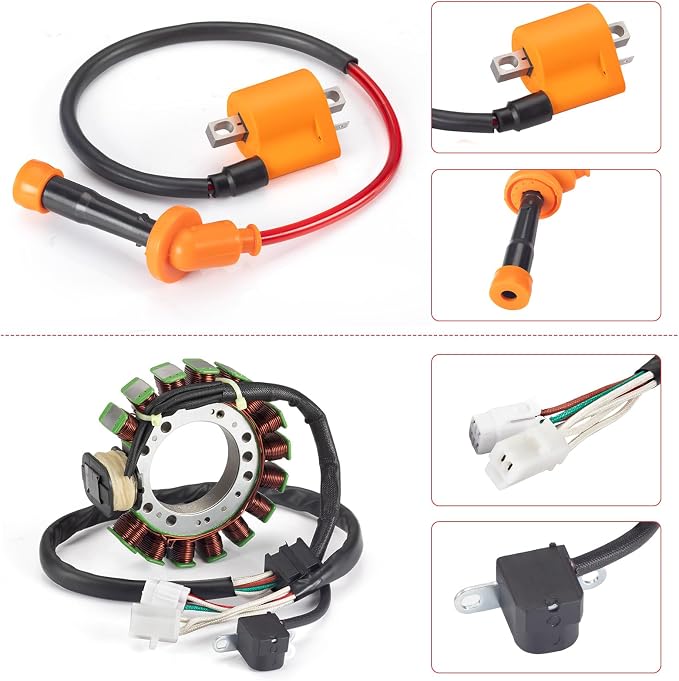 Stator & Relay Ignition Coil Regulator Rectifier w/Gasket for Yamaha Grizzly 600 YFM600FWAK 1998
