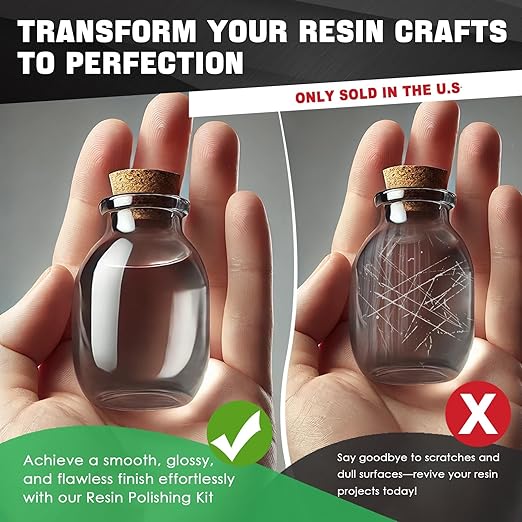 Premium Epoxy Resin Polishing Kit - Epoxy Resin Polishing Compound，for Scratching, Sanding, and Polishing