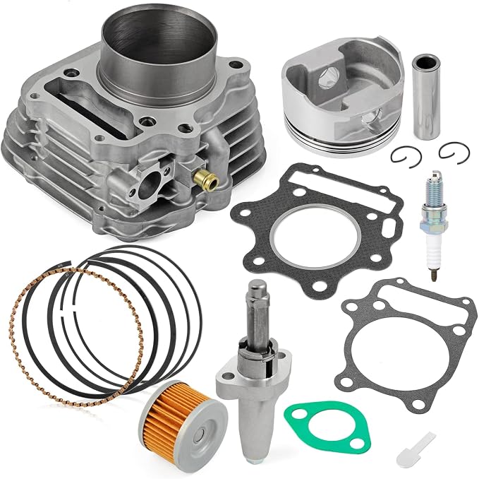 MOTO1988 80mm Big Bore Top End Cylinder Rebuild Kit Piston Ring Tensioner 1993-2008 For Honda TRX300EX TRX 300EX Sportrax 300