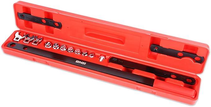 DNA MOTORING 16pc Serpentine Belt Tool Set, Install Remove Serpentine Belts For Spring Loaded, With Case, TOOLS-00539