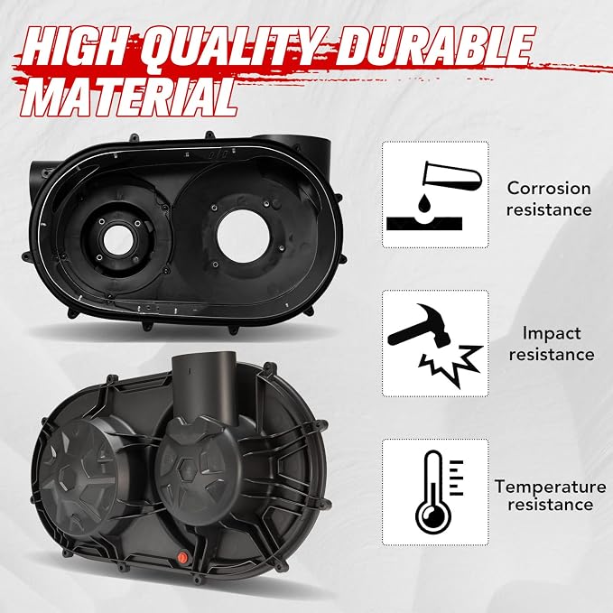 HAKA TOUGH X3 Outer & Inner Clutch Housing Cover for 2017-2022 Can Am Maverick X3 Max Accessories, Replace OEM # 420212505,720212508, 420212605