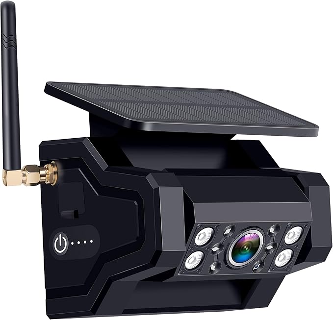Magnetic RV Backup Camera Solar Portable - Install-Free Soft Rubber Wear-Resistant Night Vision Waterproof for Pemacom P16 Trailer Rear View Camera System