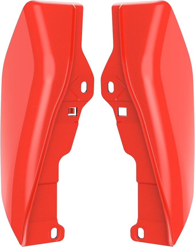 Color - Matched Mid Frame Air Deflectors Heat Shield, Perfectly Fit for Harley Touring Models 2009-2026 Laguna Orange