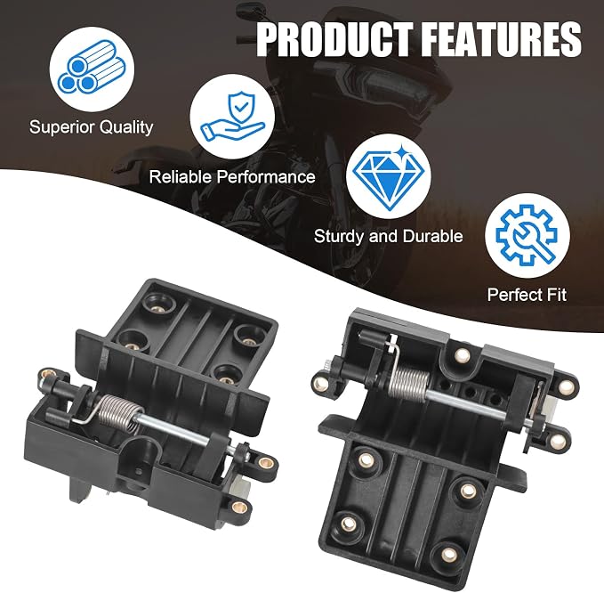 Inner Fairing Media Glove Box Door Hinge Compatible with 2014-2024 Harley Davidson All Road Glide Glove Box Hinge Replace#76000436