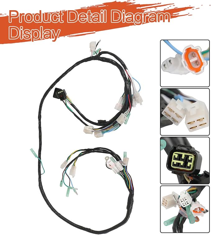 labwork Stator Ignition Coil Wire Harness CDI Kit Replacement for Yamaha Warrior 350 YFM350X Replacement for 3GD-82590-40-00 3HN-85510-10-00 4KD-81940-00-00