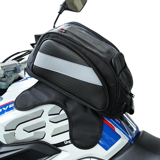 Motorcycle Tank Bag Universal Waterproof Oxford Fabric with Strong Magnetic，Magnetic Tank Bag, fits Harley Davidson, Indian, Honda, Yamaha, Suzuki and more