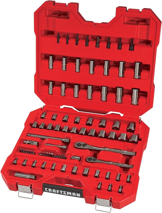 CRAFTSMAN Mechanics Tool Set, 1/4" & 3/8" Drive, SAE/Metric, 81 Piece (CMMT82335L)