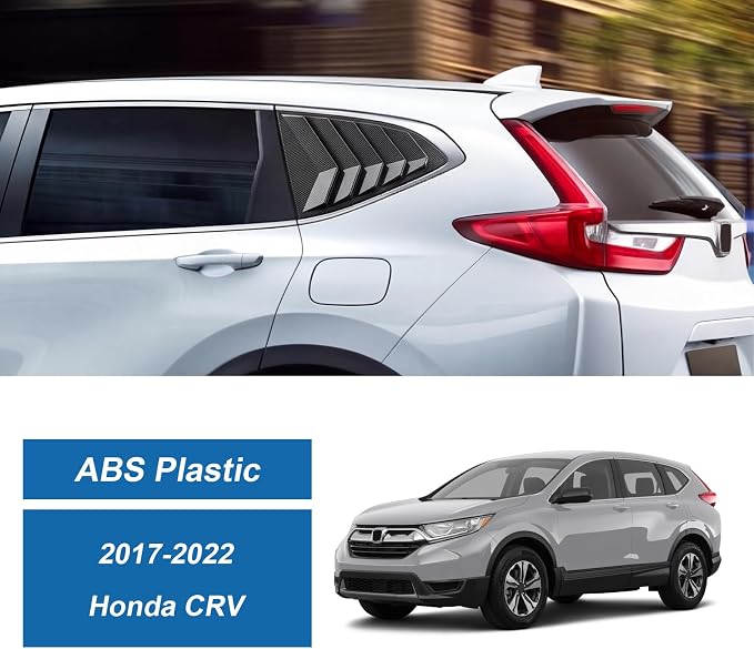 Carbon Fiber Rear Side Window Louver Compatible with 2017-2022 Honda CR-V CRV