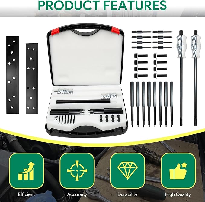 EN-51146 Fuel Injector Disassembly Tool, Rail Assembly Replacer Master Tool Kit Compatible with GM Opel, Vauxhall, Buick, MG 1.0L 1.4L 1.5T 1.6L Engines, EN-51146-100 EN-51146-150