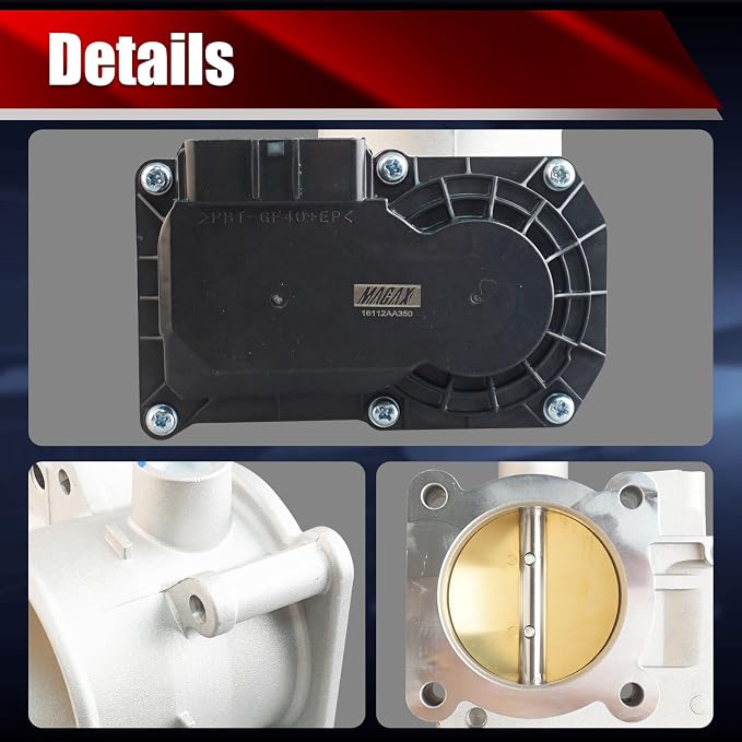 Electronic Throttle Body Assembly TB1212 Compatible with Subaru Legacy Outback 2010-2012 2.5L H4 Only fit for Naturally Aspirated Engine Replaces 16112AA350 67-2103