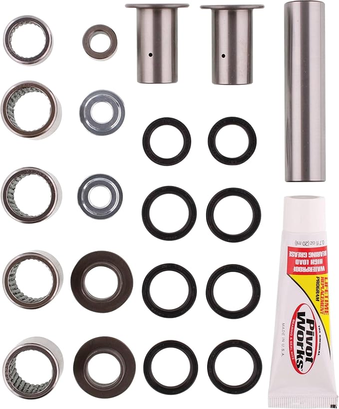 Pivot Works PWLK-Y19-000 Linkage Rebuild Kit, Red