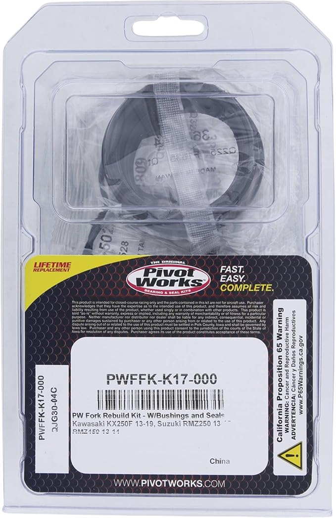 Pivot Works New Pivot Works Fork Rebuild Kit PWFFK-K17-000 For Suzuki KX250F 13 14 15 16 17, 250 RMZ 13 14 15, 450 RMZ 13 14