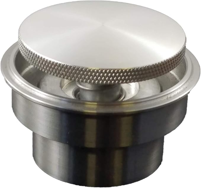 Rullo Stealth Paintable Raw Aluminum Pop Up Gas Cap w/Steel Weld in Bung