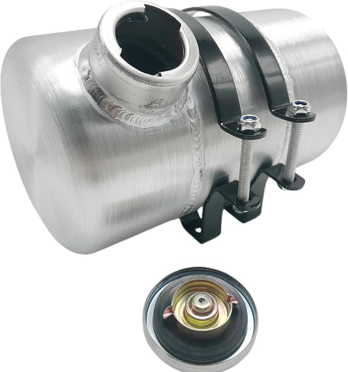 JSD 1 Gallon 6''x10" Aluminum Spun Round Gas Tank End Fill 1/4" NPT Outlet for motorbike,mini bike,go kart