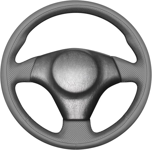 MEWANT Hand Stitch Steering Wheel Cover for Toyota RAV4 1998-2003 / Celica 1999-2006 / Corolla 2003-2008 / Matrix 2002-2008 / MR2 1999-2007 / Supra/Caldina, Custom Fit DIY Wrap Interior Accessories