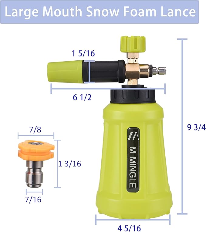 M MINGLE Automatic Foam Cannon Holder, Foam Cannon for Pressure Washer
