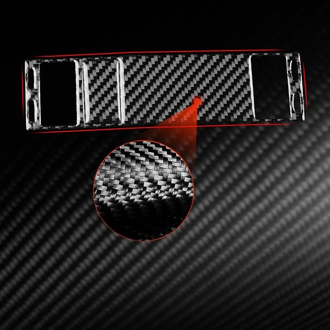 Soft Carbon Fiber Car Interior Heating Control 2/Piece Decorative Sticker for Lexus RC300 350 200T 15-24 Carbon Fiber Interior Accessories
