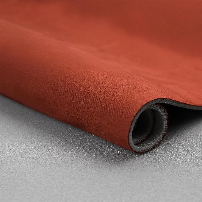 Suede Headliner with Foam Backing - Black Suede Headliner Material for Car/Truck/SUV/RV Roof, Home Repair/DIY Headliner Material Automotive Headliner (Burgundy, 96"×60“)