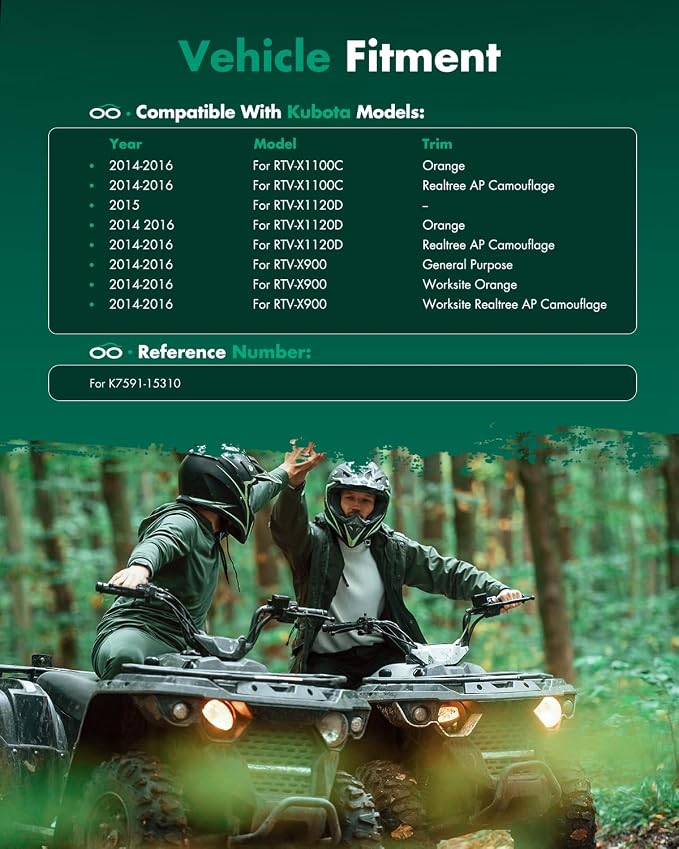 SCITOO front left or right cv axle assembly driver for 2014-2016 For Kubota RTV-X1100C,2014-2016 For Kubota RTV-X1120D,2014-2016 For Kubota RTV-X900 General Purpose Replace# K7591-15310