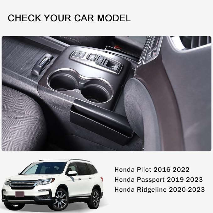 Center Console Organizer Tray for Honda Pilot 2016-2022/ Ridgeline 2020-2023/ Passport 2019-2023 Gear Shift Organizer Tray