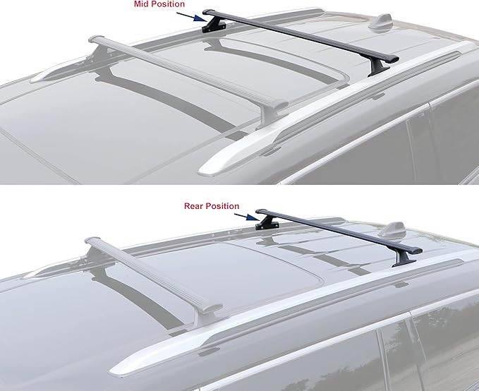 BRIGHTLINES All Metal Crossbars Roof Racks Compatible with 2022-2026 Jeep Grand Cherokee & 2021-2026 Jeep Grand Cherokee L for Kayak Luggage Ski Bike Carrier