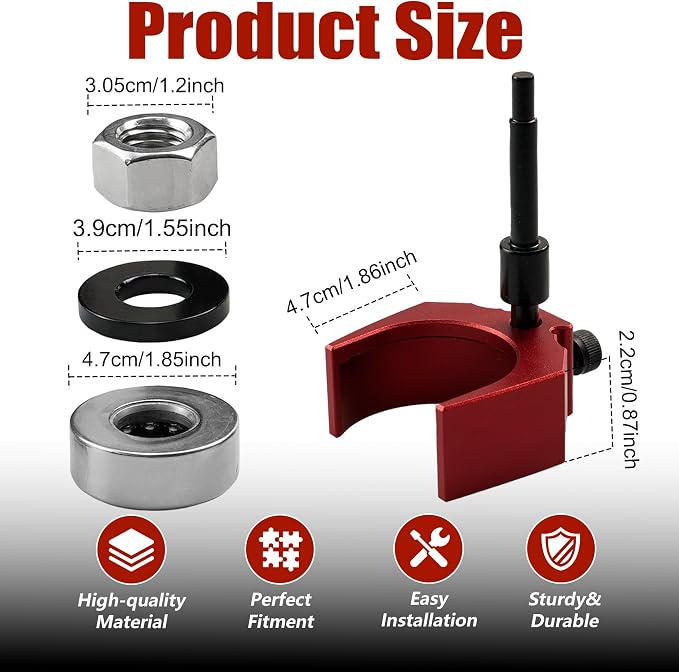 9U-6891 Injector Sleeve Remover Installer Set for CAT Caterpillar 3406E C-15 C-16 Engines 9U-7227 Injector Height Tool J-38587-a Engine Barring Socket(8 PCS)