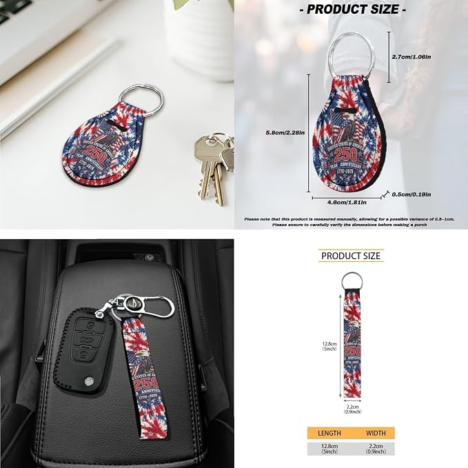 Eagle American Flag Print Car Front Rear Seat Covers Tie Dye Print Car Interior Covers Set Includes Steering Wheel Cover Safety Belt Pads Center Console Pad 250 Year Auto Decor