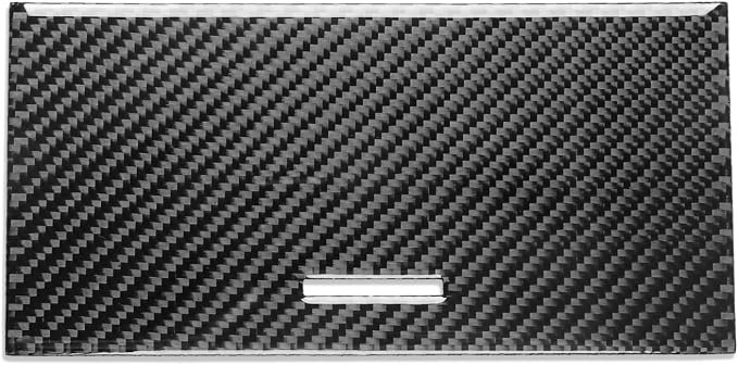 Black Soft Carbon Fiber car Interior Water Cup Panel 1/Piece Decorative Sticker Suitable for Acura TSX 09-14 Carbon Fiber car Interior
