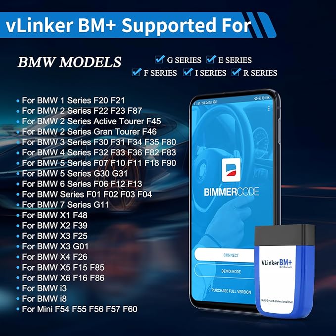 VGATE vLinker BM+ Bluetooth Pro OBD2 Scanner for Car Diagnostic Scan Tool and Check Engine Light Code Reader Wireless OBDII Auto Diagnostic Scanner Tool for iOS, Android and Windows