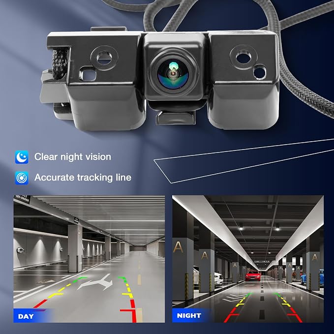 Backup Camera Compatible with 2016-2019 Chevy Silverado/GMC Sierra 1500 2500 HD 3500 HD, Replaces #84079952 23244435, Rear View Back up Camera with Park Assist, Plug & Play