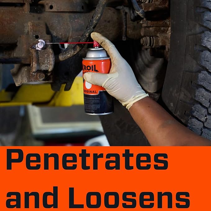 Kroil Original Penetrating Oil (Aerosol Spray-10oz Can-12 Pack) | Penetrant for Rusted Bolts, Metal, Hinges, Chains, Moving Parts | Rust, Corrosion Inhibitor (KS102)