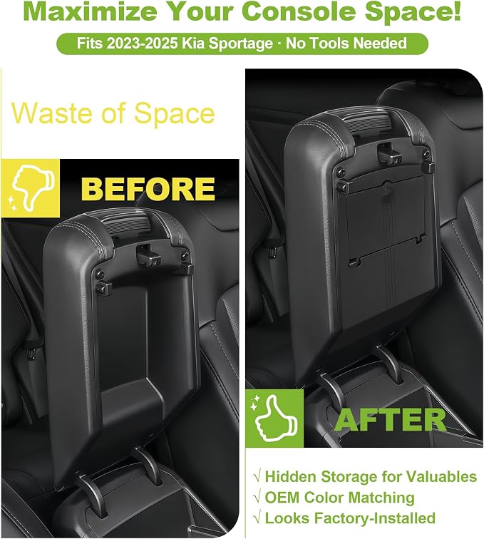 Console Organizer Kit for 2023-2026 Kia Sportage Accessories