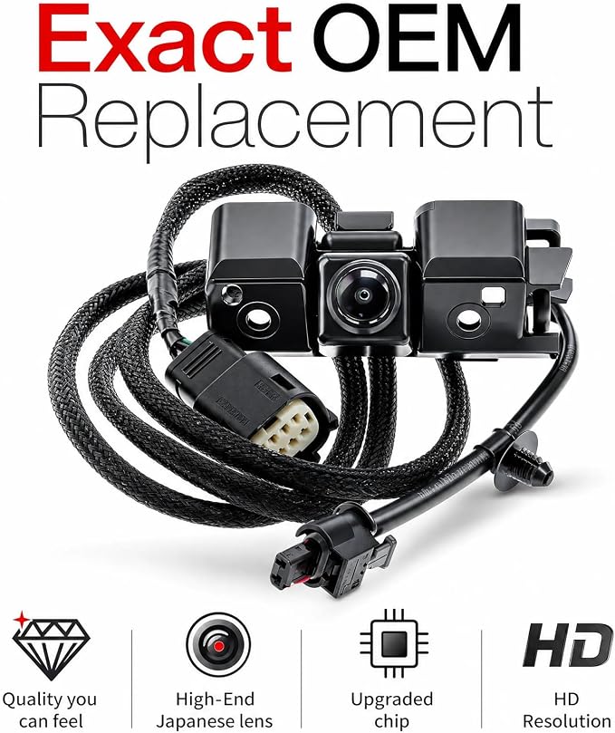 No. 84062896 Silverado Sierra Rear View Backup Reverse Parking Camera | for 2014-2015 Chevy Silverado Cheyenne GMC Sierra 1500 2500 HD 3500 HD 4.3L 5.3L 6.0L Replaces#22803702 84143039 590082 PAC13